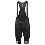 GORE WEAR Herren C5 Opti Trägerhose+ Kurze, Black/White, L EU