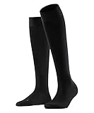 FALKE Damen Kniestrümpfe Vitalizer W KH Baumwolle mit Kompression 1 Paar, Schwarz (Black 3009), 39-40