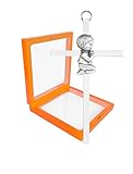 Weihnachtsgeschenke für Jungen, Baby Taufe Wandkreuz, Silber Segen Taufkreuze, Taufgeschenke von Paten, Erstkommunion, Geburtstag, Babyparty, Orange Displaybox 10,2 cm