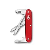 Victorinox Taschenwerkzeug Companion Slim Alox, Multitool, 6 Funktionen, Inkl. Schere, Packetöffner, Schraubendreher, Swiss Made, Rot