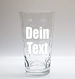 Dubbeglas mit Gravur - selbst gestalten - 0,5 Liter Schoppenglas