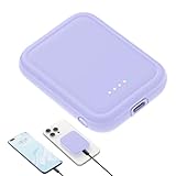 Magnetisches Handy-Ladegerät, magnetischer Akku - 5000 mAh magnetisches Handy-Ladegerät, Slim-Magnet-Handy-Ladegerät, Powerbank für