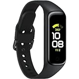 Samsung Galaxy Fit2 , 1,1 Zoll AMOLED Farbdisplay, Fitnessarmband, wasserdichte Fitnessuhr, bis zu 21 Tage Akkulaufzeit, Schlafanalyse, Schwarz (italiana Version)