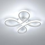 Comely Deckenlampe LED, 30W 3400LM Deckenleuchte Modern, LED Deckenbeleuchtung Flower Form für Balkon Diele Schlafzimmer Wohnzimmer und Esszimmer, Kaltweiß Licht 6500K, 30cm, Weiße