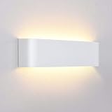 Lightess Wandlampe LED Innen Modern Wandleuchte Weiss Up...