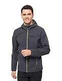 Jack Wolfskin Herren BORNBERG Hoody M Softshelljacke, Ebony, XL