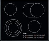AEG HK654070FB Autarkes Kochfeld / Strahlenbeheizt / Slider-Bedienung / 60 cm / Facetten-Design / 4 Kochzonen / Bräterzone / Kindersicherung