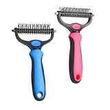 COLLBATH 2 Stück Fellbürste Für Kätzchen Entfilzungswerkzeug Für Hunde Fellpflegewerkzeug Für Langes Fell Fellpflegekamm Für Hunde Entfilzungskamm Für Fellpflegekamm Für