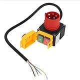 Moliuoly Elektromagnetischer Schalter KOA7 mit 5P, Leistungsschalter für Drehstrommotoren, Metall, 195x105x135 mm, AC250V, 12A, 250V Spule