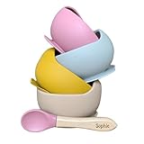 Personalisiertes Geschirrset aus Silikon Personalisierte Geschenke Baby Breischale Rutschfest Kindergschirrset BPA-frei