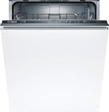 Bosch SMV24AX00E Serie 2 Geschirrspüler vollintegriert, 60 cm breit, Besteckkorb, InfoLight roter Lichtpunkt am Boden, AquaStop Schutz gegen Wasserschäden, Weiß