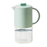Glaskrug, 1500 ml Getränkekrug, Getränkespender Krug für heiße / kalte Getränke, Flüssigkeiten, Kühlschrank, Kaffee, Cocktails, Milch, Party