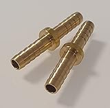 2x 8mm/8mm Messing Schlauchanschluss Schlauchverbinder Adapter Reduzierungstück