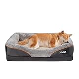 JOYELF Großes Hundebett Memory Foam orthopädisches Hundebett & Hundesofa mit abnehmbarem waschbarem Bezug und Quietschspielzeug als Geschenk