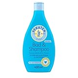 Penaten Bad & Shampoo mildes Baby Bad & Baby Shampoo formuliert ohne Parabene & Farbstoffe speziell für Neugeborene entwickelt, 400ml