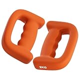 Kurzhantel 2 Teile | Mit D-Griff Handhanteln - Trainingsgeräte Für Stärke Pilates Gehen Übung Anfänger Senioren Männer Frauen