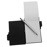 Gatuida Mini Notizblock mit Metallgehäuse und Stift Tragbarer Notizplaner für Schule und Büro für Schnelle Notizen und Erinnerungen Kreatives Design