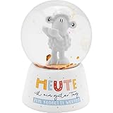 Sheepworld Traumkugel Motiv 'Heute' | Schneekugel, Glas, Polyresin, Motivdruck | Geschenk, Dekorieren | 48198