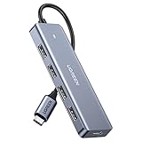 UGREEN USB C Hub Mit 4 Ports USB 3.0 OTG Adapter, Verteiler Mit Stromversorgung-Port Kompatibel Mit iPhone 16 Serie, MacBook Serie, iPad, Surface Pro/Go, Thinkpad und Mehr (15cm)