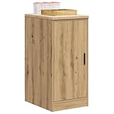 Mengtu Garagen-Aufbewahrungsschrank Lagerschrank Mehrzweckschrank Terrassenschrank Balkonschrank Spindschrank Artisan-Eiche Massivholz Kiefer 40 x 51 x 85 cm