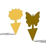 KLETTEREI Gelbtafeln gegen Trauermücken [72 Stück] – Doppelseitige Klebefallen für Zimmerpflanzen – Insektenfallen ohne Gift – Schmetterling & Sonnenblume Form
