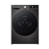 LG W4WR7096YB, Klasse D, Frontlader-Waschtrockner 9 - 6 kg, 62 x 60 x 85 cm, Wi-Fi, AI Direct Drive, Tiefenreinigung mit Dampf, TurboWash 360, Große Kapazität, Außentür aus gehärtetem Glas, Weiß