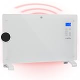 Klarstein Elektroheizung, Konvektor-Heizung mit, Mobile Elektroheizung Energiesparend, Leise Heizung Elektrisch, Standgerät Heizkörper Elektrisch mit Thermostat, 2000 W