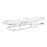 Amazon Basics Tisch-Bügelbrett, 77 x 29 cm, Weiß, Geblümt