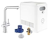 GROHE Blue Professional - Einhand-Spültischbatterie mit Filterfunktion (L-Auslauf, mit Bluetooth 4.0* und WIFI Datenkommunikation, Einlochmontage), chrom, 31326002