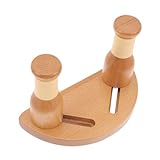 Milisten Verstellbarer Wandhalter aus Massivem Holz für Gitarre Ukulele Bass und Violine Stabiler und Sicherer Musikinstrumentenhalter für Vielseitige Wandmontage