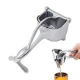 Manuelle Zitruspresse für Zitrusfrüchte, Edelstahl, Orangen und Früchte, mit Behälter in Grapefruit-Orange | Multipurpose Outdoor Indoor Utility Functional