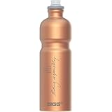 SIGG - Alu Fahrrad Trinkflasche - Move MyPlanet Kupfer - Klimaneutral Zertifiziert - Federleicht - BPA-frei - Sport & Fahrrad Zubehör - Gebürstet - 0,75L