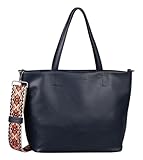 TOM TAILOR Palina Damen Shopper Umhängetasche Reißverschluss Groß Blau