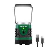 LE LED Campinglampe Tragbar, Superhell wiederaufladbare Suchscheinwerfer mit Bügel und Haken, 4 Helligkeiten Dimmbar, Notfallleuchte für Stromausfällen, Wandern, Notfall, Ausfälle usw. [Energieklasse A++]