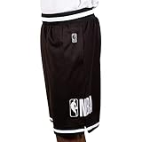 Ultra Game Herren Verchromte Basketball-Shorts Shorts, Schwarz, L EU