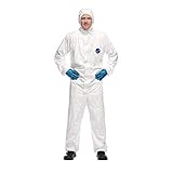 DuPont Tyvek 500 Xpert Chemikalienschutzkleidung mit Kapuze,...