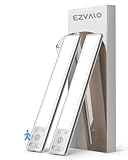 EZVALO Schrankbeleuchtung LED 20CM, 62 LED Schrankleuchte Kabellos mit Bewegungsmelder, 1600mAh Aufladbar 3 Farbmodi Dimmbar Schranklicht, Unterbauleuchte Küche für Schrank, Küche, Silber (2 Stück)