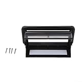 Besshepplo Marine Einbau-Stereo-Abdeckung Spritzschutz Staubschutz für Radio-Haupteinheit für Boote, Wohnwagen, Wohnmobile und Yachten, klare Sicht auf das Bedienfeld