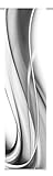 Home fashion SCHIEBEVORHANG DEKOSTOFF Digitaldruck ONDA, Stoff, grau, 245 x 60 cm