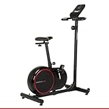 HAMMER Heimtrainer Cardio 4.0, geringer Einstiegs-Widerstand, besonders leises Fitnessfahrrad, einfachste Computer- und Widerstandsverstellung, tiefer und breiter Einstieg, Tablethalterung