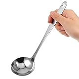 Suppenkelle Edelstahl 24cm Schöpflöffel Edelstahl Soßenlöffel Poliert Servierlöffel Schöpfkelle Suppenschöpfer Metallschöpfkelle Küchenutensilien für Küche Restaurant Hotel