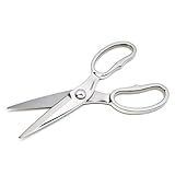 TONMA Japanische Küchenschere Edelstahl [Made in Japan] – Professionelle Küchenschere mit Mikroverzahnung, Spülmaschinenfest & Spiegelfinish für Fleisch, Gemüse, Geflügel