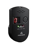 Firlarm Gasmelder, Plug-in Gaswarner mit LED Digitalanzeige und 85dB Alarm, Portable Methan Propan Butan Gaslecksuchgerät, LPG Erdgas Sensor Monitor für Haus, Küche, Wohnmobil, Garage, Schwarz