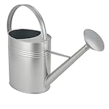 HRB Zinkgießkanne 10 L, Gießkanne feuerverzinkt, langlebige Metallgießkanne für den Innen- und Außenbereich Giesskanne mit Gießbrause Bewässerungssystem