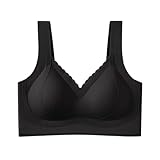 Generisch Damen Trägerloser BH mit bügel Große Größen Seamless Dirndl BH mit Geformte Cups Stretch Locker Sportshirt Lightweight Sommer Knopfleiste Sommer Tops
