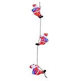 DEUBA® LED Acryl Figur 3x Weihnachtsmann je 30cm Außen Innen Groß Weihnachtsdeko Nikolaus Beleuchtet Weihnachten Deko Weihnachtsbeleuchtung Kaltweiß