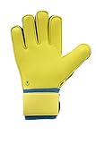 Uhlsport Herren Speed Up Now Supersoft Torwarthandschuhe, gelb/Blau, 10.5