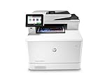 HP Color LaserJet Pro M479fdn Multifunktions-Farblaserdrucker (Drucker, Scanner, Kopierer, Fax, Duplex, LAN, Airprint) weiß