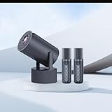 Mini Beamer 4K Heimkino Projektor mit WiFi 6 & Bluetooth 5.4, Unterstützt 1080P, Tragbarer Beamer 4K für Kino Zuhause Mit 2 Mikrofonen, Flexibles Design & Air Remote-Funktion (Schwarz)