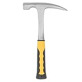 ANKROYU Geologischer Hammer, Felspickel, Geologischer Hammer, Minenexplorationsvermessung, Flache/spitze Spitze, Kohlenstoffreicher Stahl, Multifunktionale Geogogie-Handwerkzeuge(A)